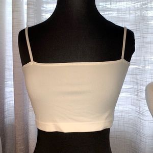 NWT Levi’s silver tab crop white tank size medium